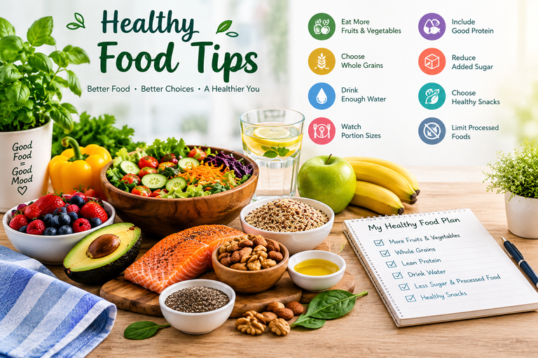 Healthy food tips