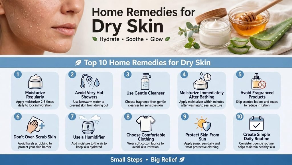 Dry skin treatment at home