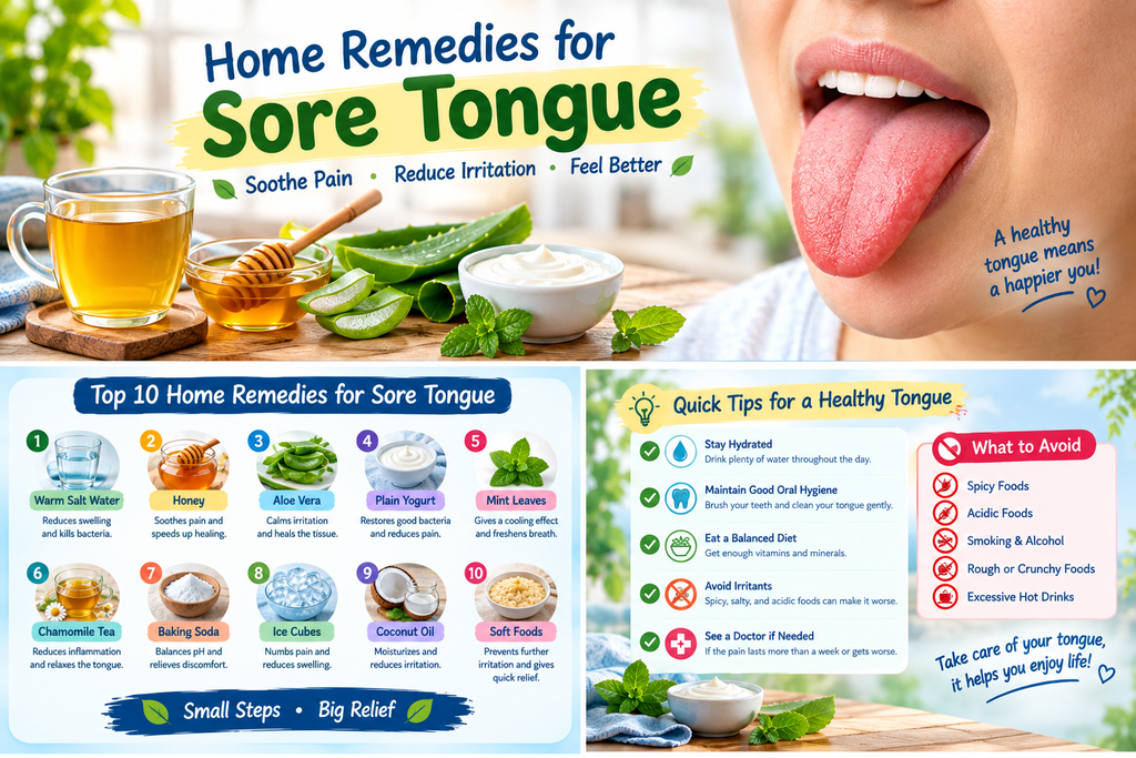 home remedies for sore tongue