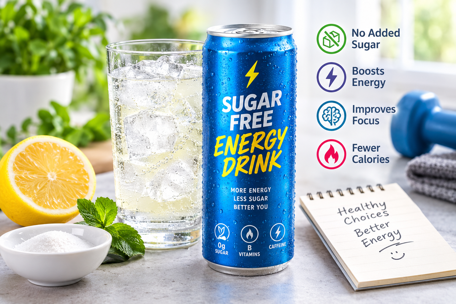 Sugar free energy drinks