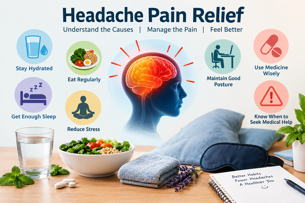 Headache Pain Relief: Causes, Helpful Remedies, and Safe Treatment Options