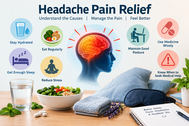 Headache Pain Relief: Causes, Helpful Remedies, and Safe Treatment Options