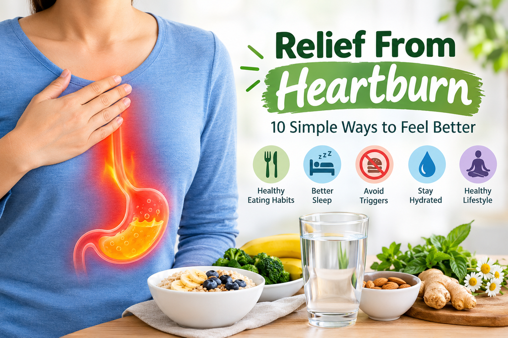 Relief From Heartburn: 10 Simple Ways to Feel Better Naturally