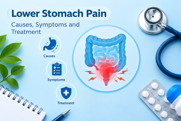 Lower Stomach Pain: 10 Common Causes, Symptoms and Treatment