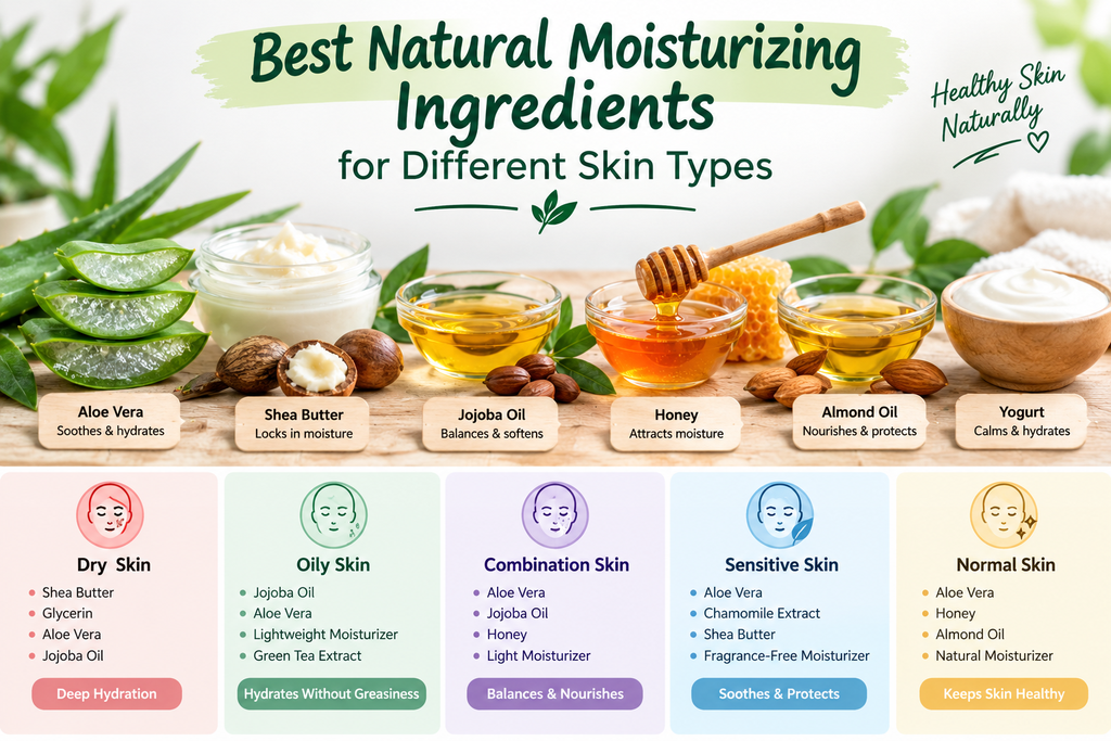 Moisturize face Naturally
