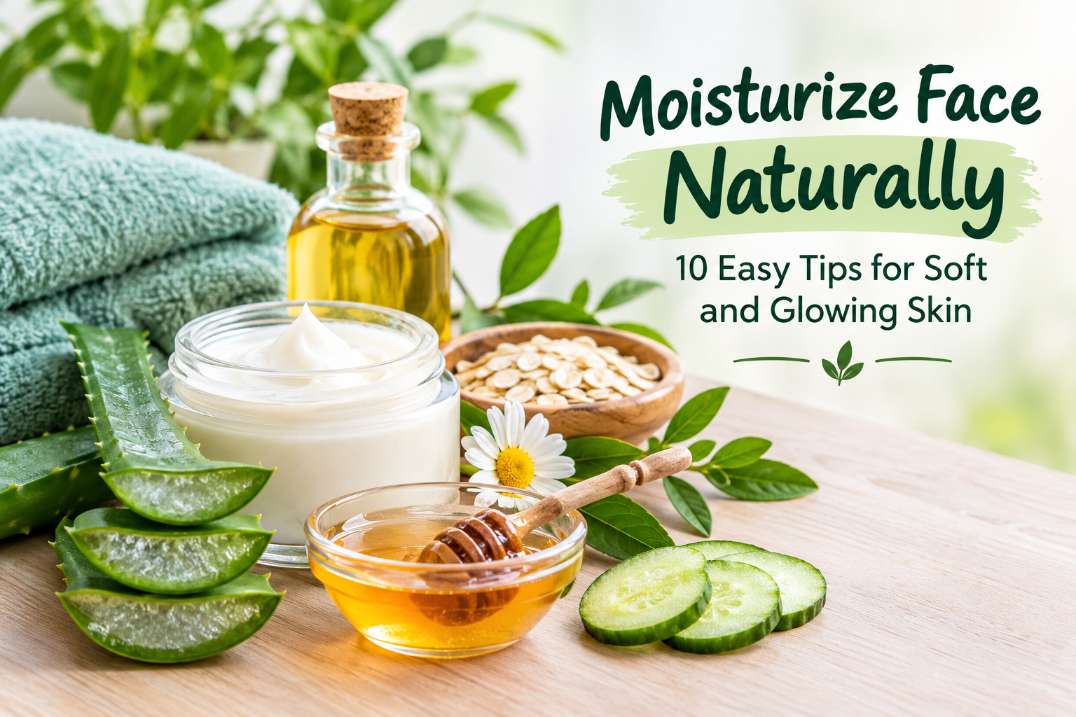 Moisturize face Naturally