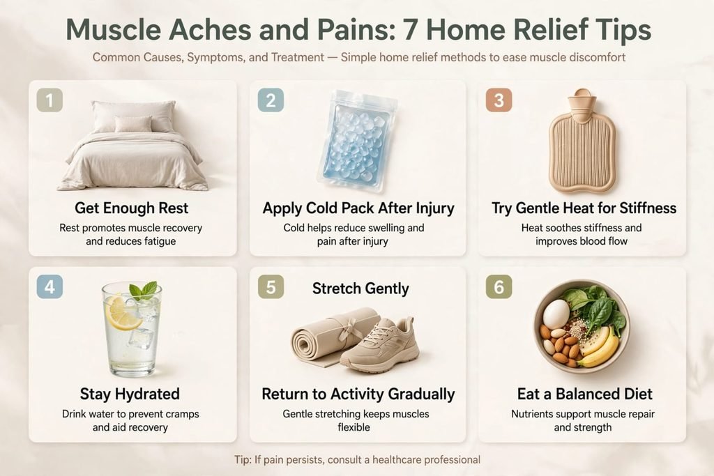 Muscle Aches and Pains: Common Causes, Symptoms, and Treatment