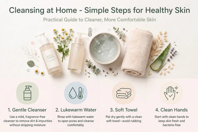 Cleansing at Home: A Practical Guide to Cleaner, More Comfortable Skin